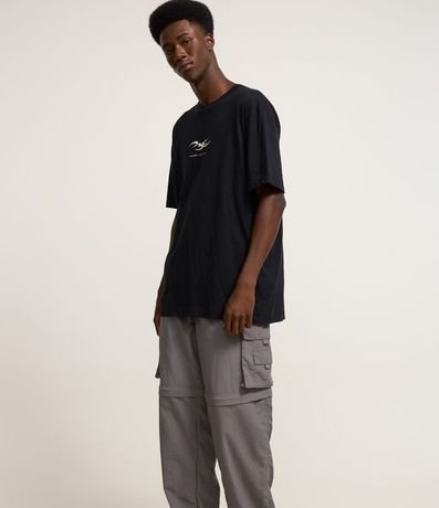 Pantalón Paper Touch Vira Bermuda con Puxador en la Parte Baja 6