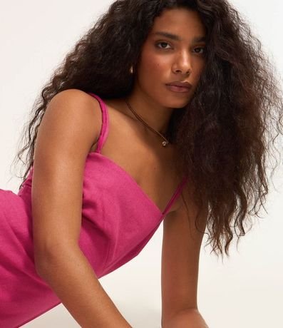 Vestido New Midi en Viscolino con Lastex y Recorte Cutout 3