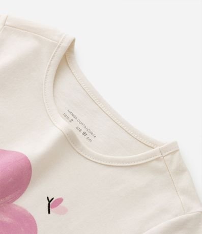 Blusa Infantil con Estampa Gatito y Flor - Talle 1 a 5 años 5