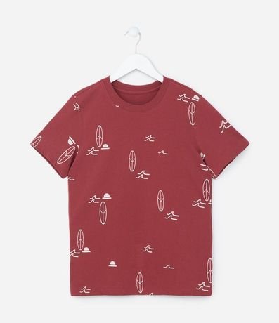 Camiseta Infantil con Estampado de Surf - Talle 5 a 14 años 1