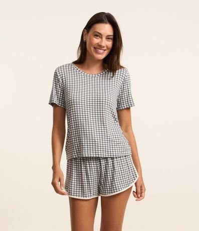 Short de Pijama de Cuadros