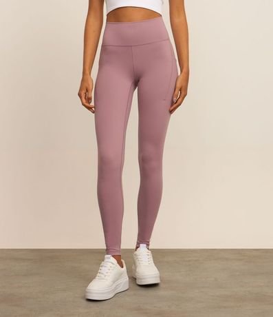 Calca Legging Deportiva en Microfibra con Bolsillos