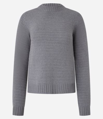 Buzo Slim en Chenille con Abertura Lateral e Hilo Metalizado