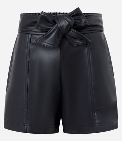 Short corto en PU con Lazo Delantero 5