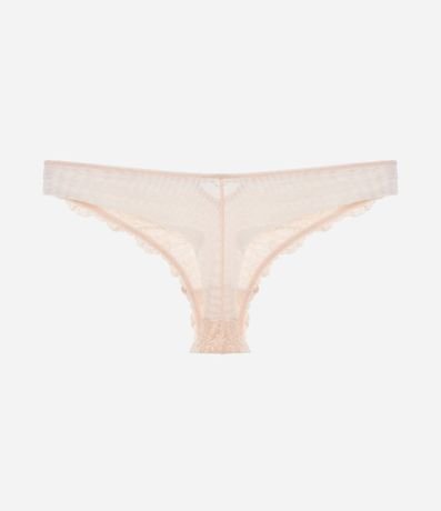 Bombacha Bikini Hilo Doble en Encaje Floral 2