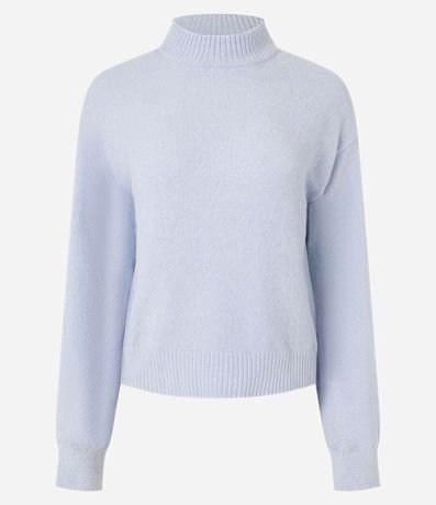 Buzo Suéter en Chenille con Cuello Alto y Ribanas 4