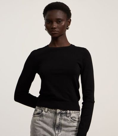 Blusa en Punto con Puño Bajo 3