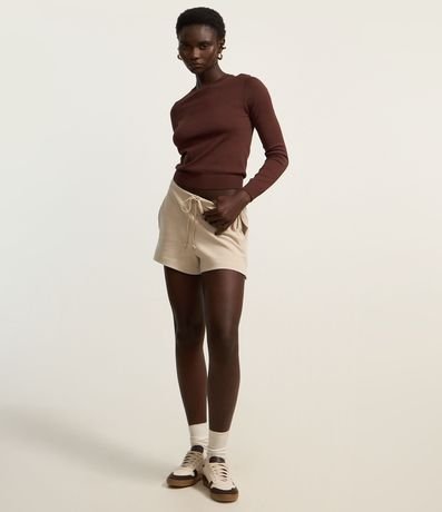 Blusa en Punto con Puño Bajo 2