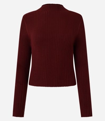 Blusa en Punto con Cuello Alto 5