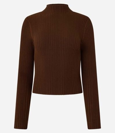 Blusa en Punto con Cuello Alto 4