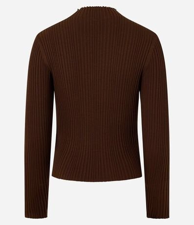 Blusa en Punto con Cuello Alto 6