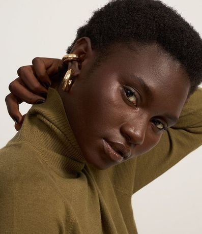 Blusa de Punto con Cuello Alto 3