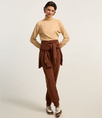 Blusa de Punto con Cuello Alto 2