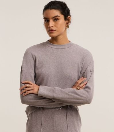 Saco en Algodón con Punto Brushed