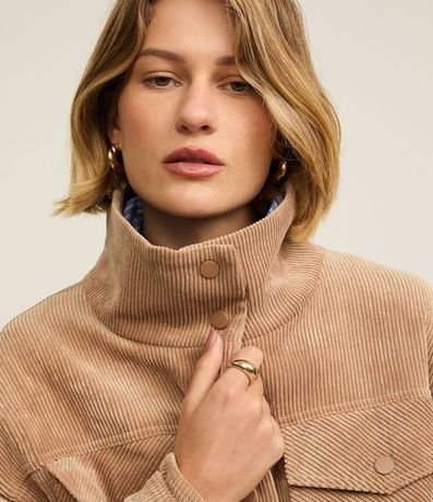 Champera de Terciopelo Cotelê con Sisa Desplazada y Tiradores 8