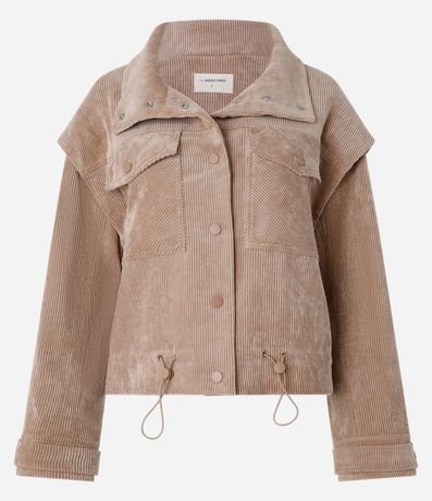 Champera de Terciopelo Cotelê con Sisa Desplazada y Tiradores 9