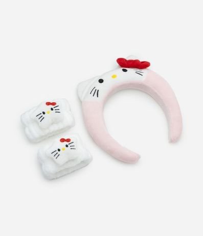 Kit Vincha Puff + Muñequeras Hello Kitty