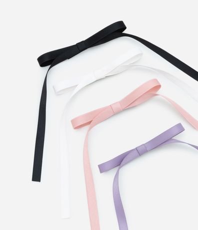 Kit 04 Pinzas para el Pelo Infantil en Forma de Moñas - Talle único 2