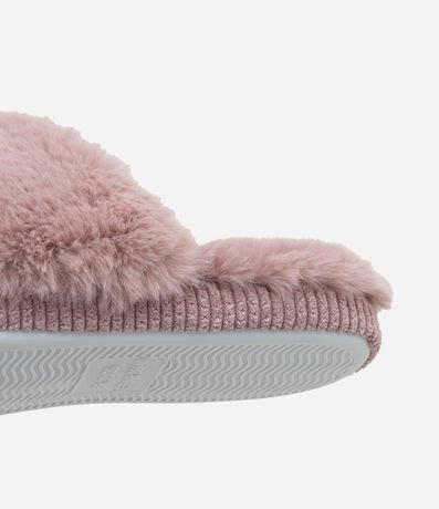 Pantufla Abierta Texturizada de Peluche 2