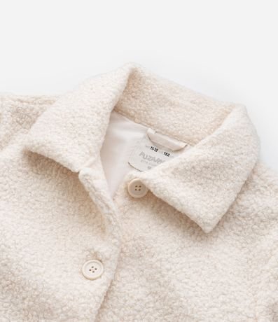 Campera Alargada Infantil en Sherpa - Talle 5 a 14 años 6