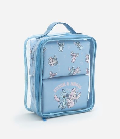 Kit 03 Neceser en PU con Estampa Stitch y Angel