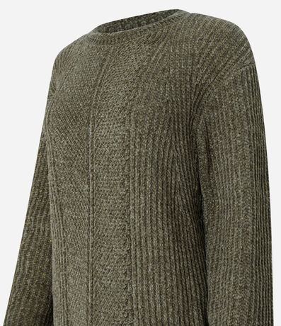 Suéter en Punto con Textura y e Puño Canelado 2