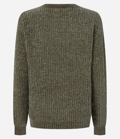 Suéter en Punto con Textura y e Puño Canelado 3