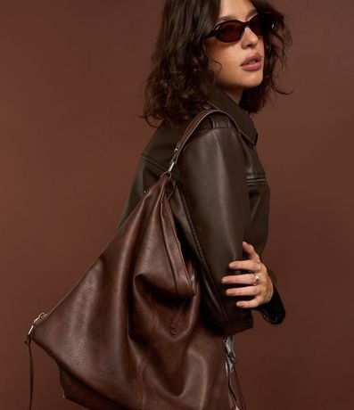 Bolso Hobo Grande Desestructurada con Correas Dobles 9