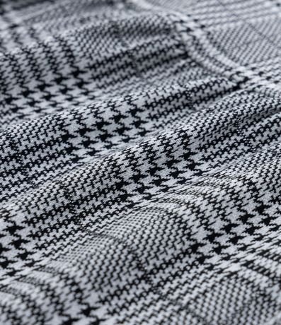 Vestido Infantil en Ponto Roma con Estampa de Cuadros - Talle 5 a 14 años 3