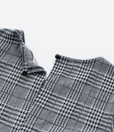 Vestido Infantil en Ponto Roma con Estampa de Cuadros - Talle 5 a 14 años 5