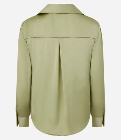 Camisa en Satén con Recortes y Botones 6