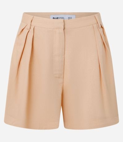 Short Corto en Crepé con Pliegues Laterales 5