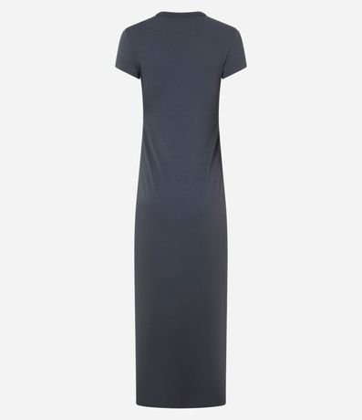 Vestido Largo en Algodón con Manga Corta 5