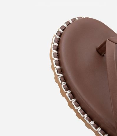 Sandalia Plana en Pu con Tiras de Chinelos 4