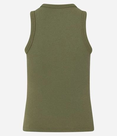 Blusa Musculosa Básica en Rib con Ligera Textura 7