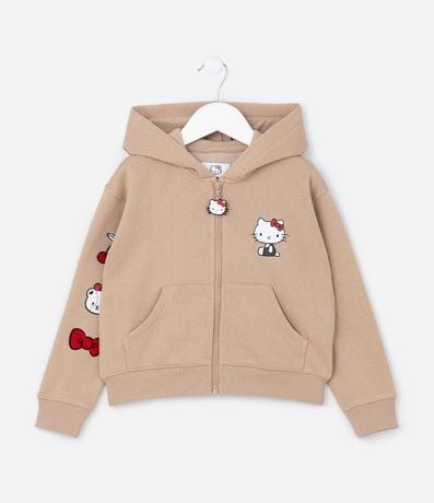 Campera Infantil con Estampa Frente y espalda Hello Kitty - Talle 5 a 14 años