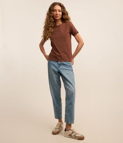 Remera en Media Malla con Manga Corta Doblada 2