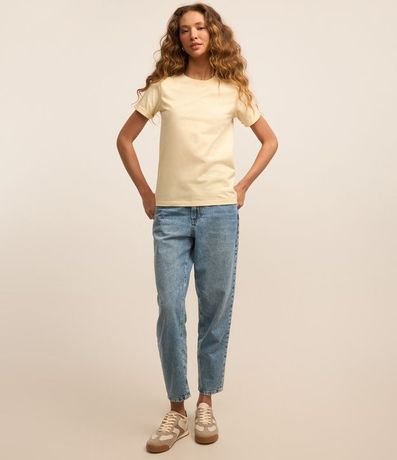 Remera en Media Malla con Manga Corta Doblada 2