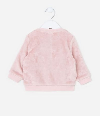 Suéter Infantil en Fleece con Bordado Conejito - Talle 0 a 18 meses 2