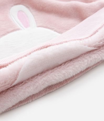 Suéter Infantil en Fleece con Bordado Conejito - Talle 0 a 18 meses 4