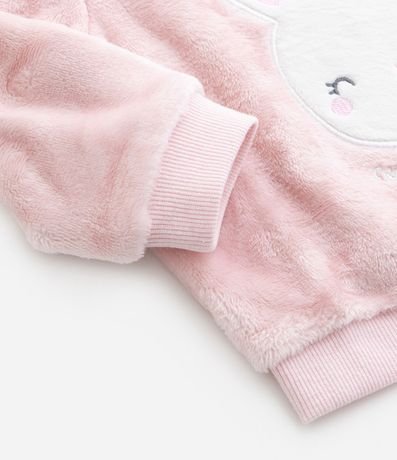 Suéter Infantil en Fleece con Bordado Conejito - Talle 0 a 18 meses 7