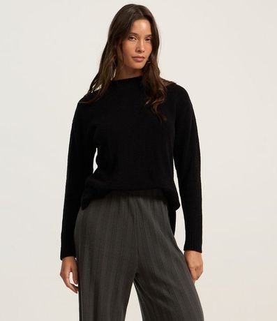 Pantalón Recto Acanalada Felpada y Calientita con Rayas 2