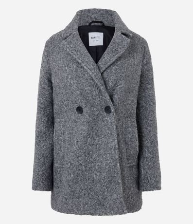 Saco alargado en Polyvelour con Textura Boucle 4