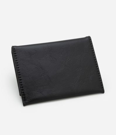 Billetera P PU Liso Sobre en Preto Caseína con Placa Triángulo Gun LALA EQUIPAMENTO 2
