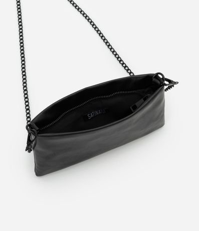 Billetera Transversal Grande en PU con Bretel Fino de Cadena 5