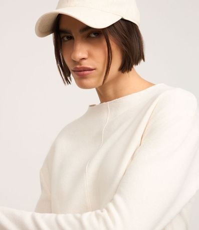 Blusa en Algodón con Friso delantero y Cuello Mediana 4