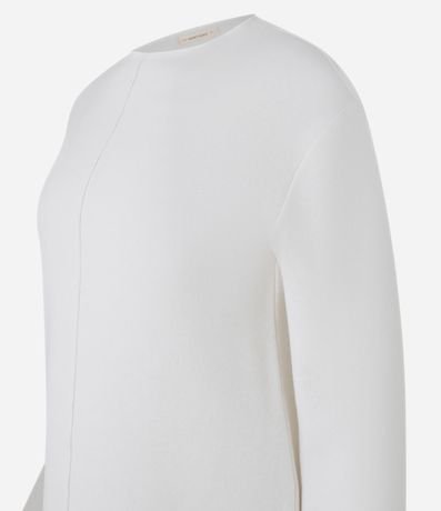 Blusa en Algodón con Friso delantero y Cuello Mediana 6