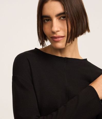 Blusa en Algodón con Friso delantero y Cuello Mediana 4