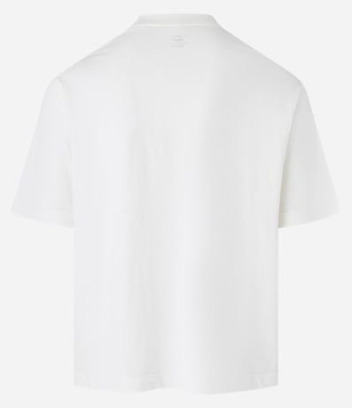 Remera Relaxed en Malla con Estampa Bordada Atitude 6