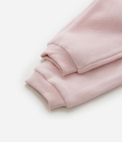 Pantalón Infantil en Fleece Básica - Talle 0 a 18 meses 4